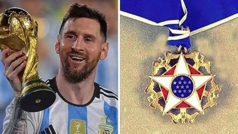 Biden condecoró a Messi con la Medalla Presidencial de la Libertad de Estados Unidos
