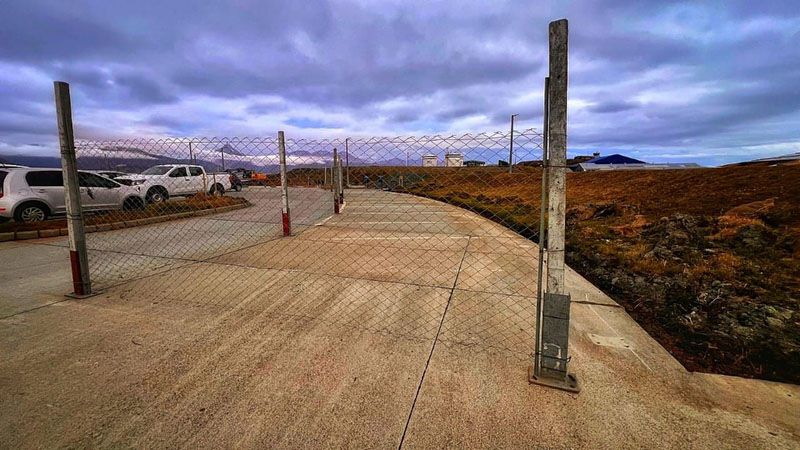 Los nuevos caniles en el Aeropuerto de Ushuaia
