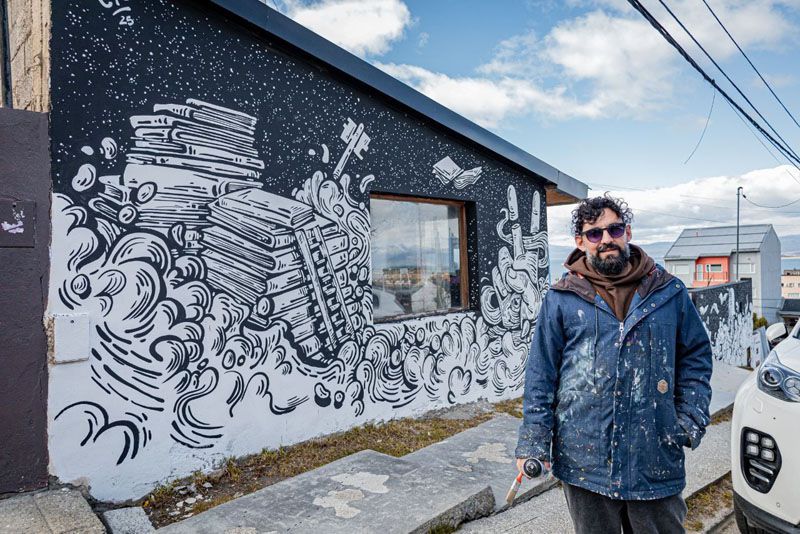 Ushuaia suma dos nuevos murales en el casco céntrico