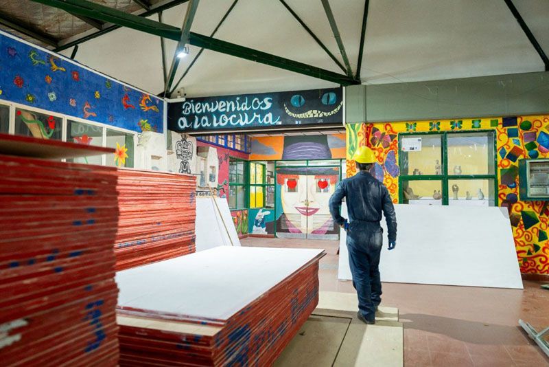 Detalles de los trabajos hechos en las escuelas públicas 