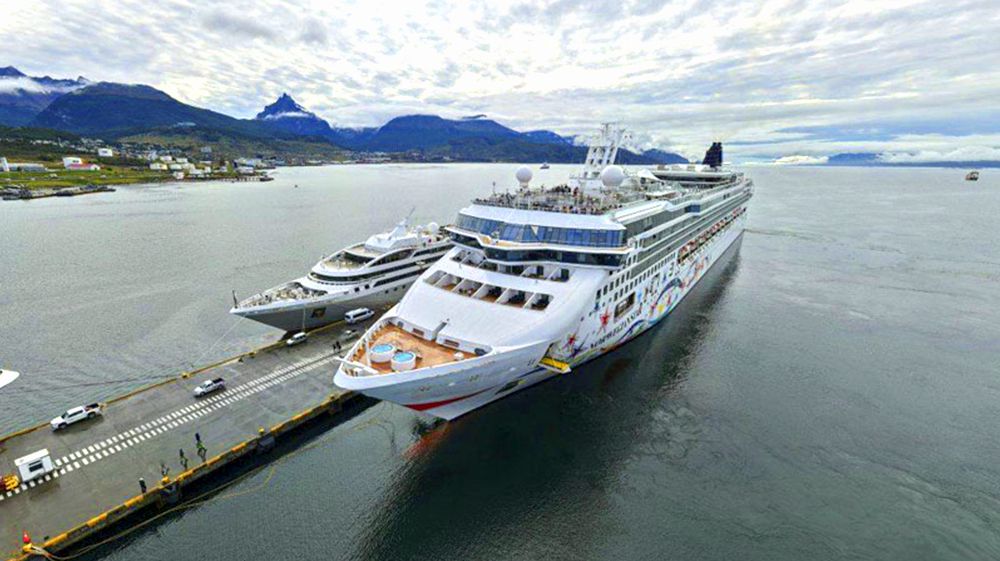 Movimiento sin precedentes en el puerto de Ushuaia 