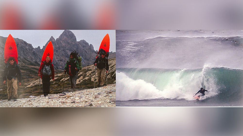 Surfean por primera vez en las cercanías de península Mitre