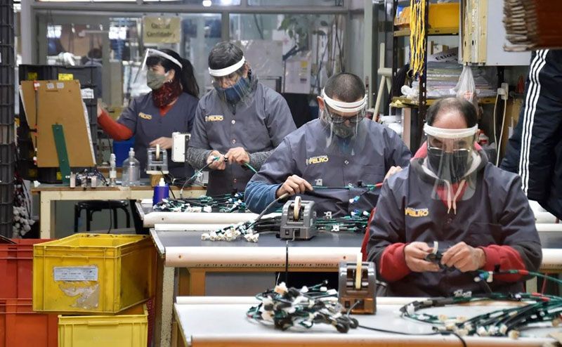 La producción industrial subió el 6,5% interanual en enero