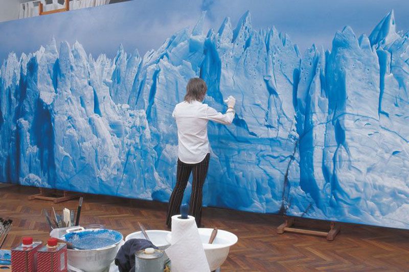 Precio récord para una obra inspirada en el glaciar Perito Moreno 