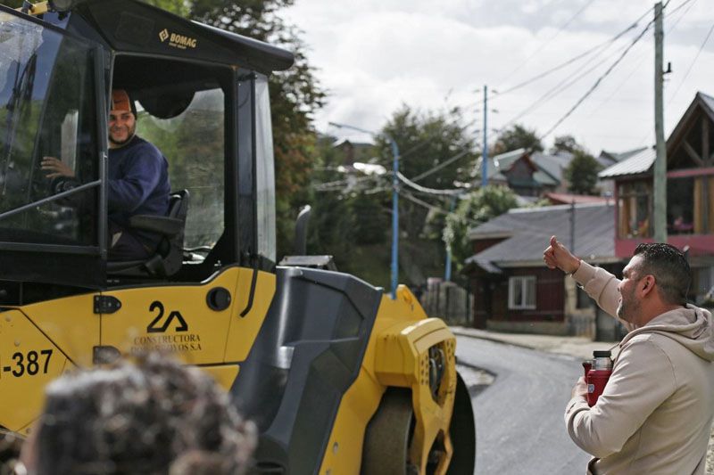 Vuoto recorrió las obras de la segunda etapa de Recuperación Vial