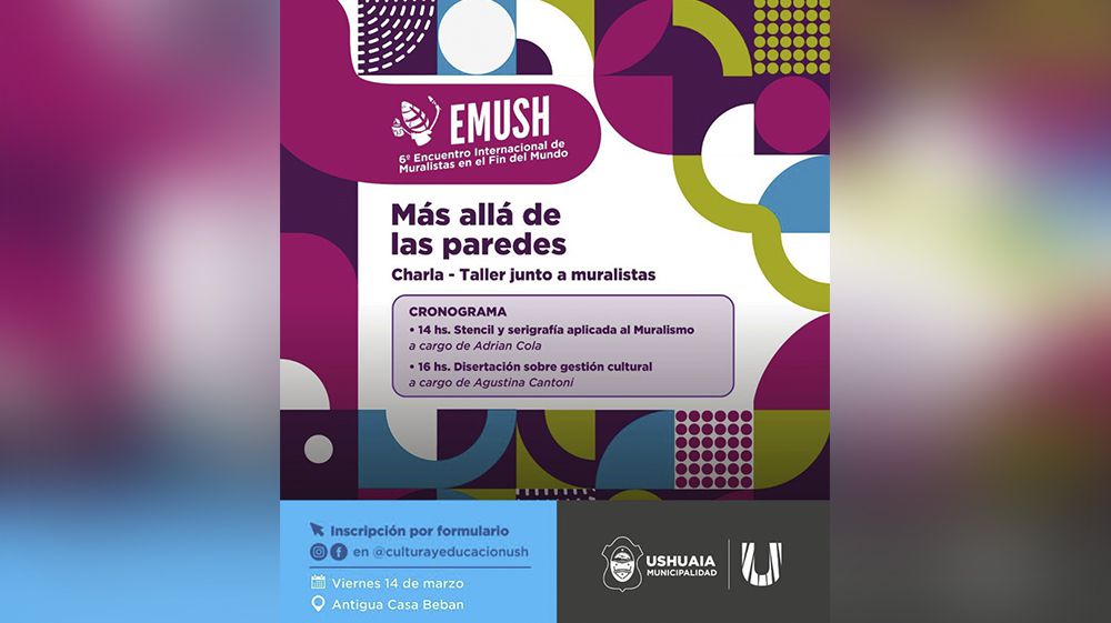 ‘EMUSH’ 2025 incluirá talleres y capacitaciones sobre arte mural