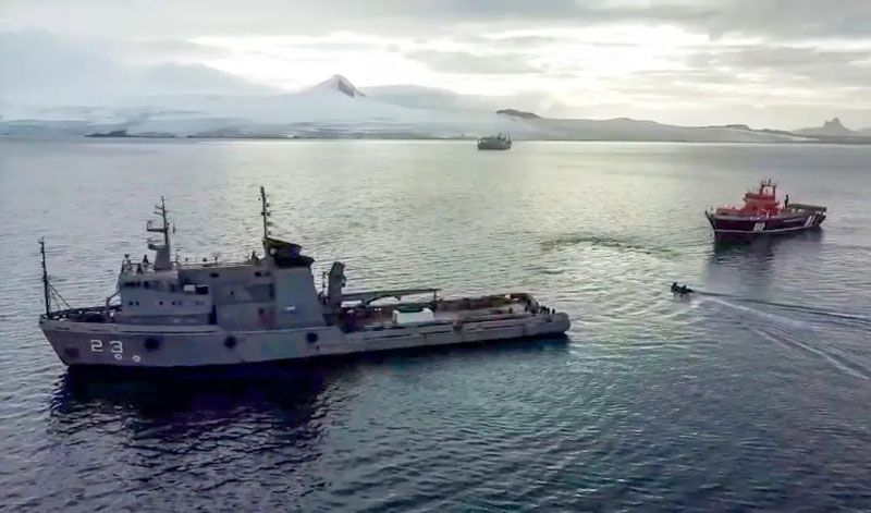 La Armada Argentina asistió a buque chileno 