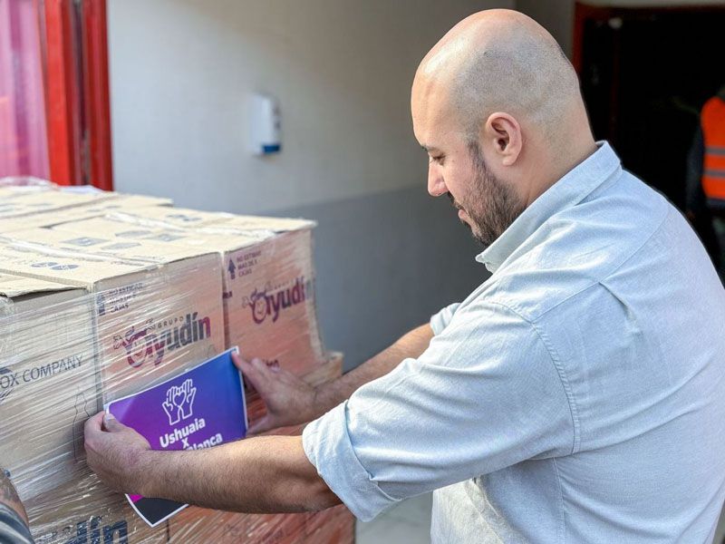 Molina destacó “el espíritu colaborador de la sociedad ushuaiense”