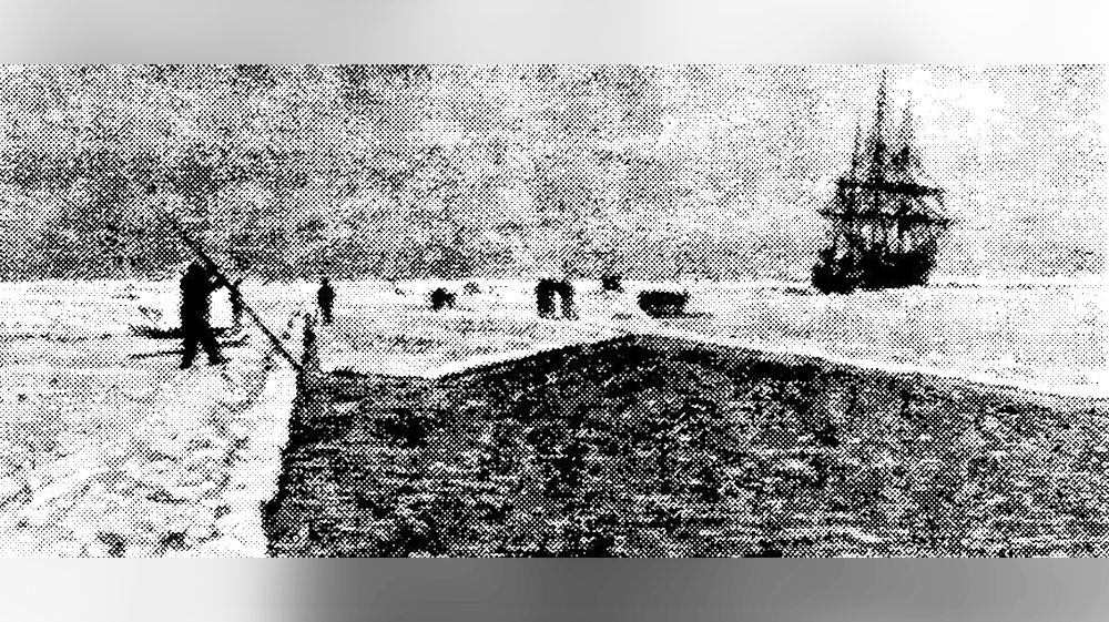 Empieza la noche polar y un barco es atrapado por el hielo