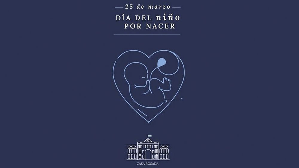 El Gobierno llamó a defender la vida humana “desde su concepción”