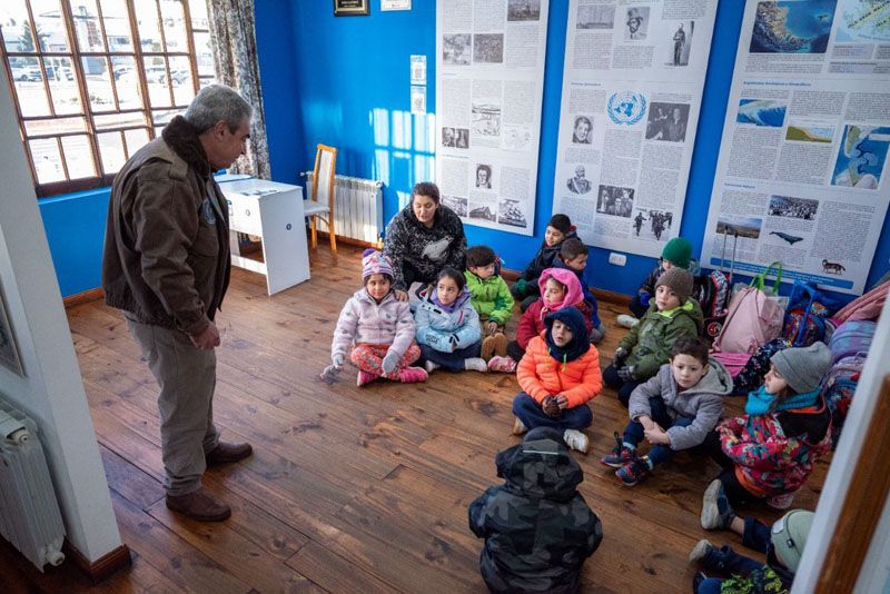 Niños del Jardín Chowen visitaron el Espacio Pensar Malvinas