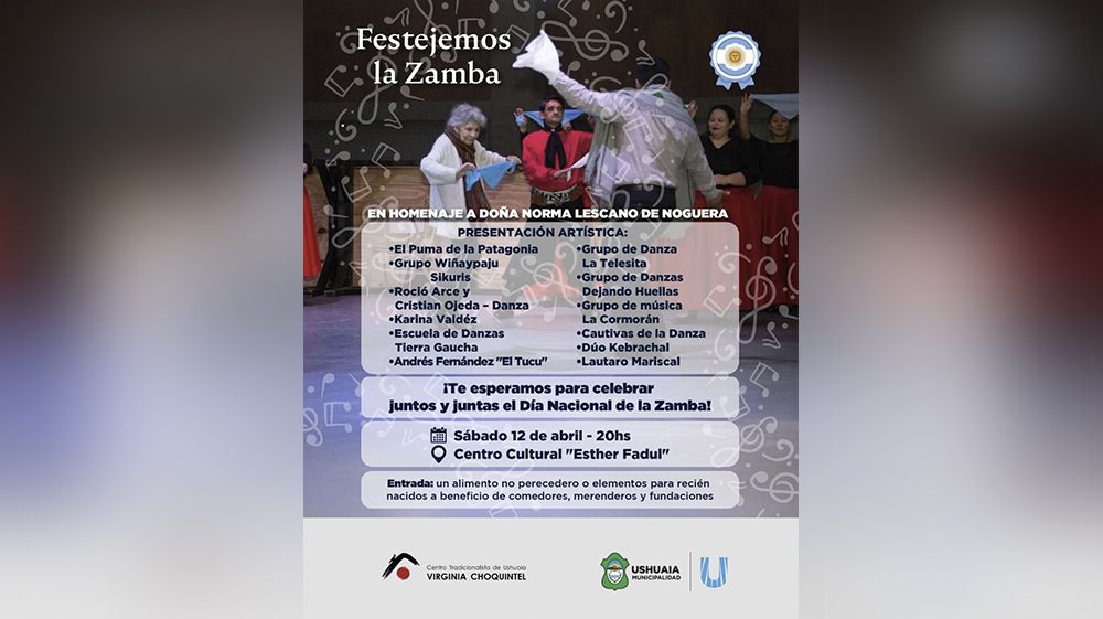 ‘Festejemos la Zamba’ en el Centro Cultural Esther Fadul