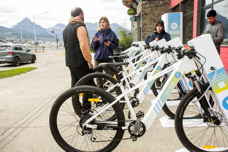 Cierre de temporada de bicis eléctricas en Ushuaia