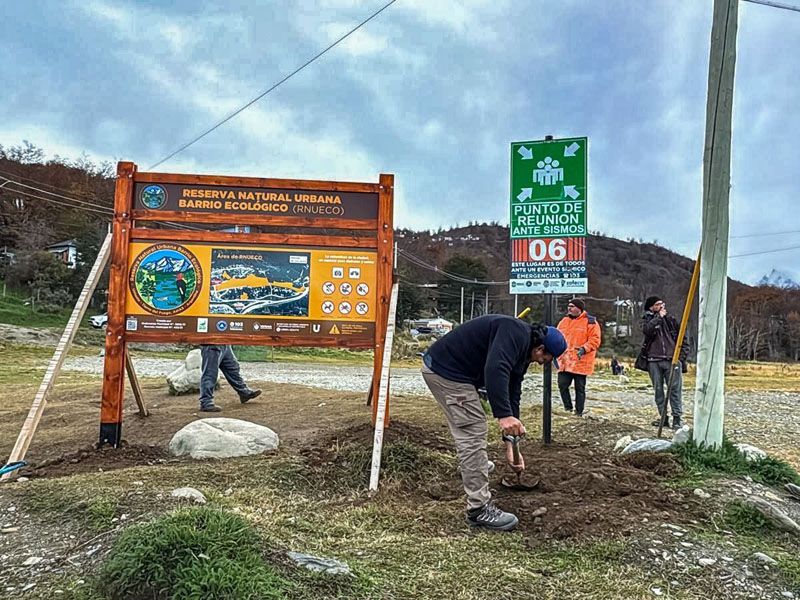 La Municipalidad colocó cartelería en la Reserva del barrio Ecológico