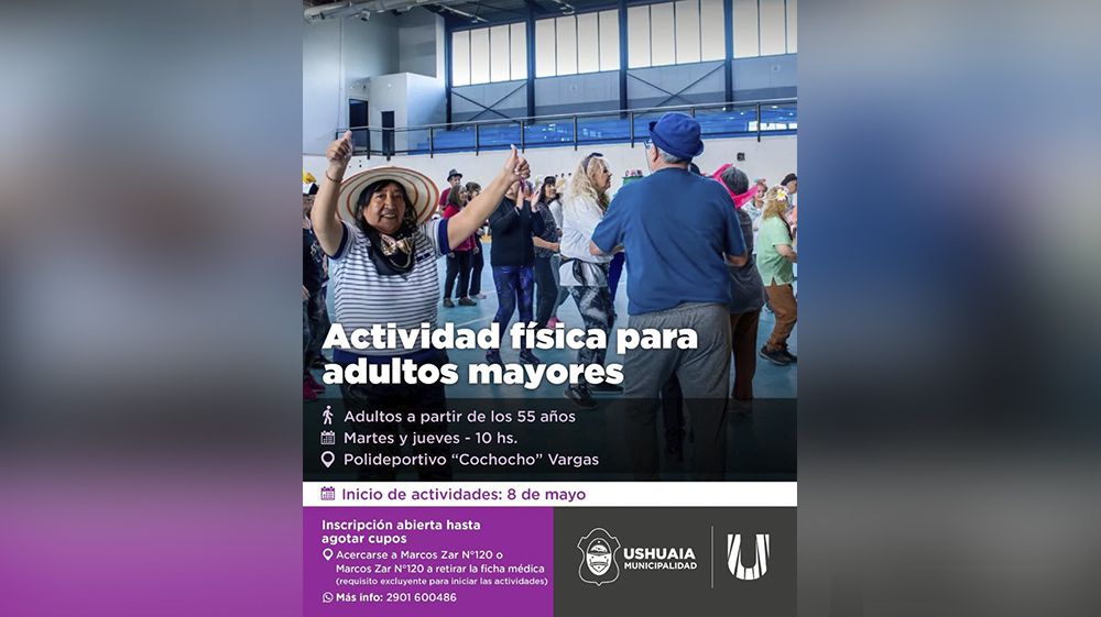 Comenzaron las clases de actividad física para adultos mayores 