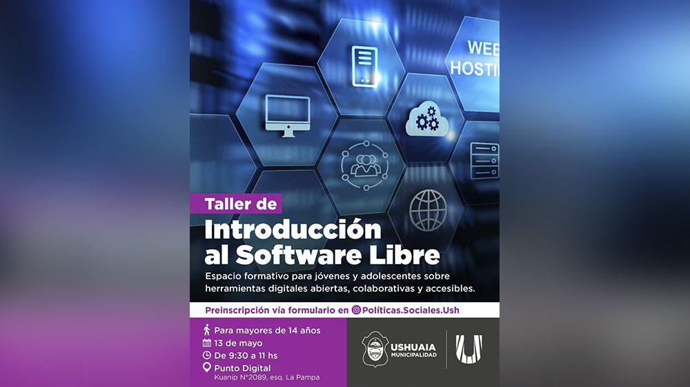 Se dictará el taller ‘Introducción al Software Libre’ para jóvenes