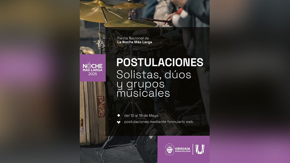 Convocan a solistas, dúos y grupos musicales fueguinos