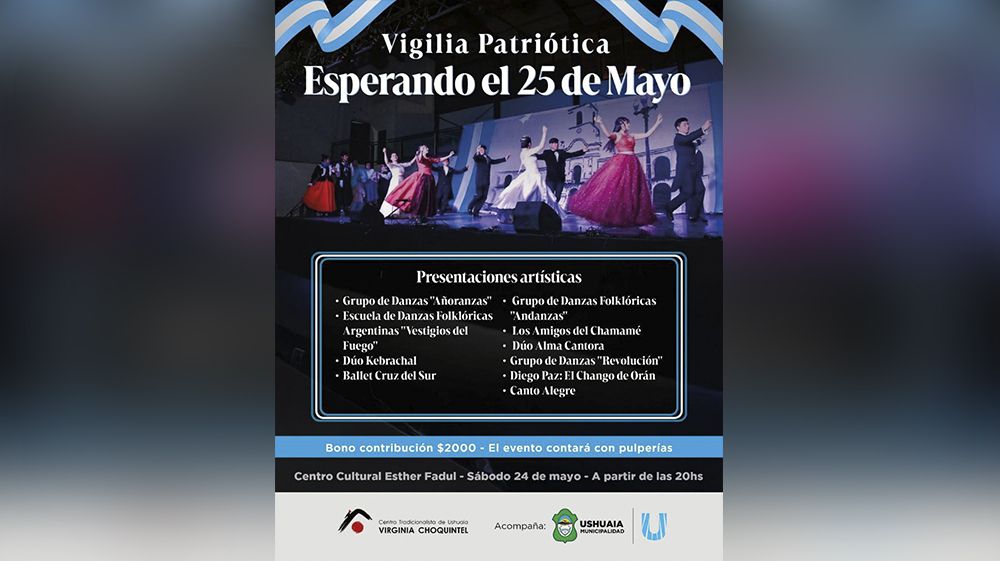 Llega una nueva Vigilia Patriótica ‘Esperando el 25 de Mayo’ 