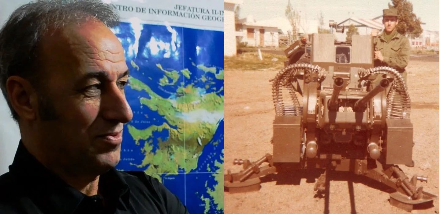 Un soldado argentino derriba el Harrier de un comandante británico