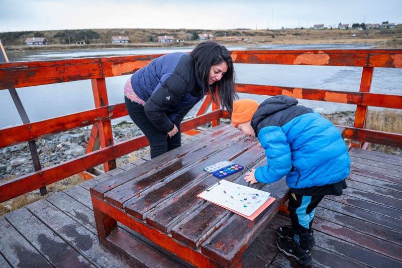 Alumnos de Kayú Chénèn participaron en el programa ‘Arte y Patrimonio’