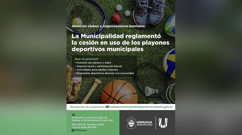 El municipio reglamentó la cesión en uso de playones deportivos 