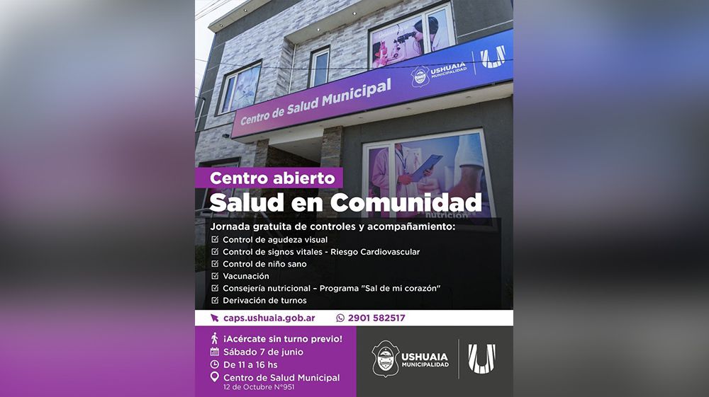 El Centro de Salud Municipal realizará una jornada de controles médicos