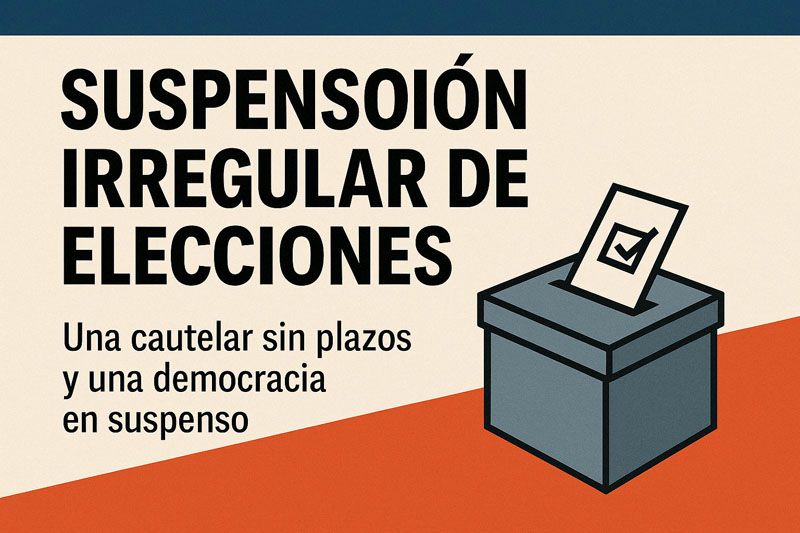 Una cautelar sin plazos y una democracia en suspenso