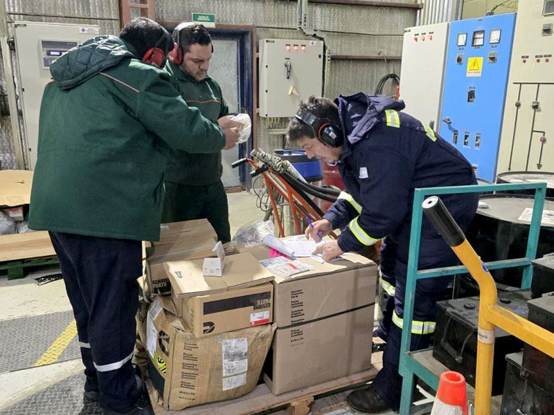 Llegaron los repuestos del equipo de generación