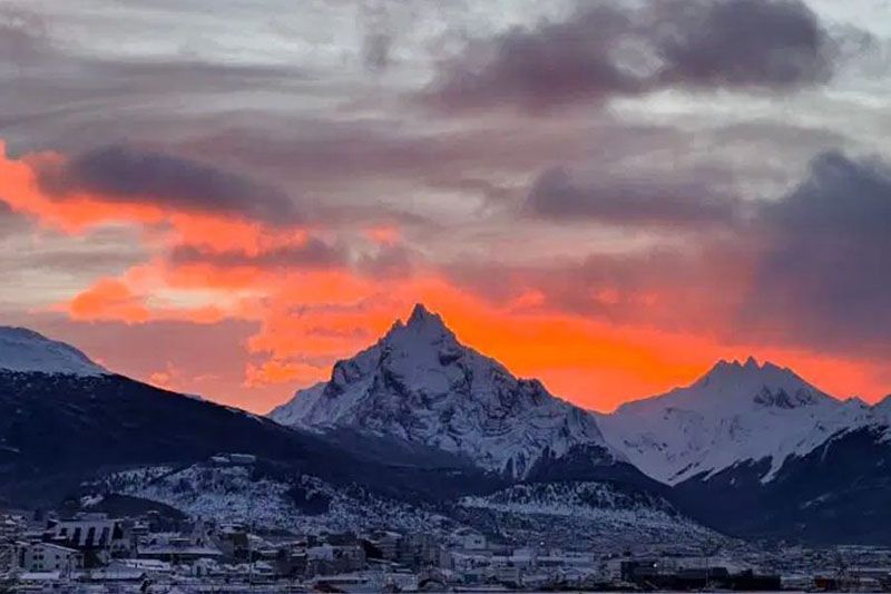 Tiempo ventoso e inestable en Ushuaia