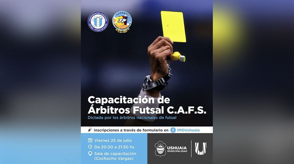 Comienza la inscripción al Curso de Árbitro de Fútbol C.A.F.S.