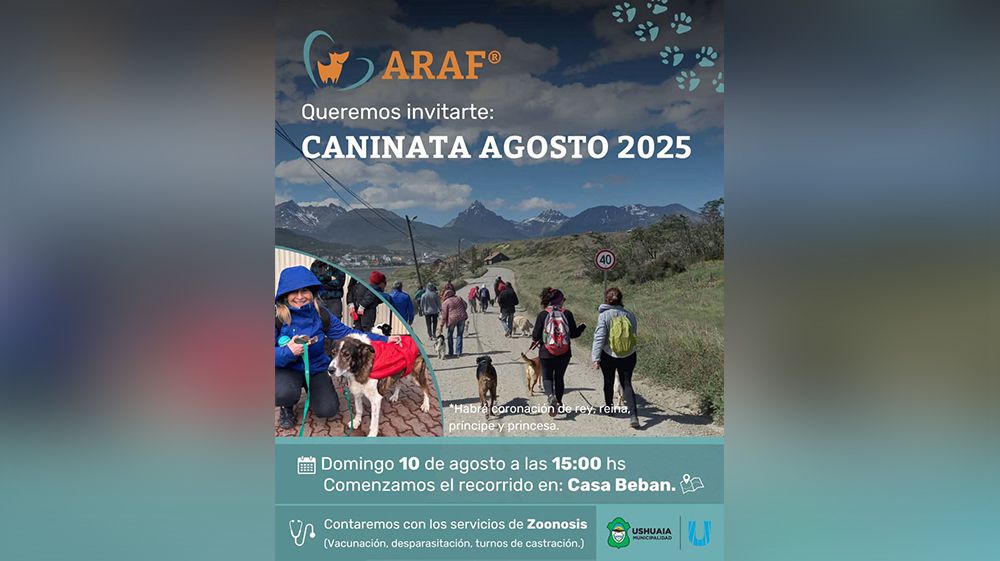 Invitan a una nueva ‘Caninata’ en Ushuaia