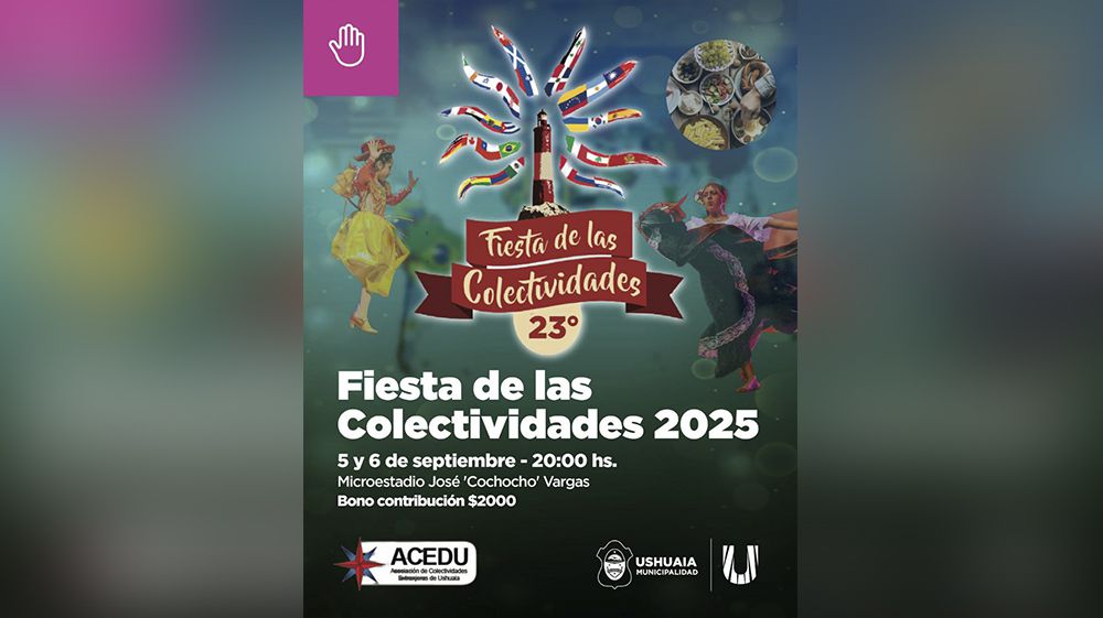 Todo listo para la 23ª ‘Fiesta de las Colectividades’ en Ushuaia