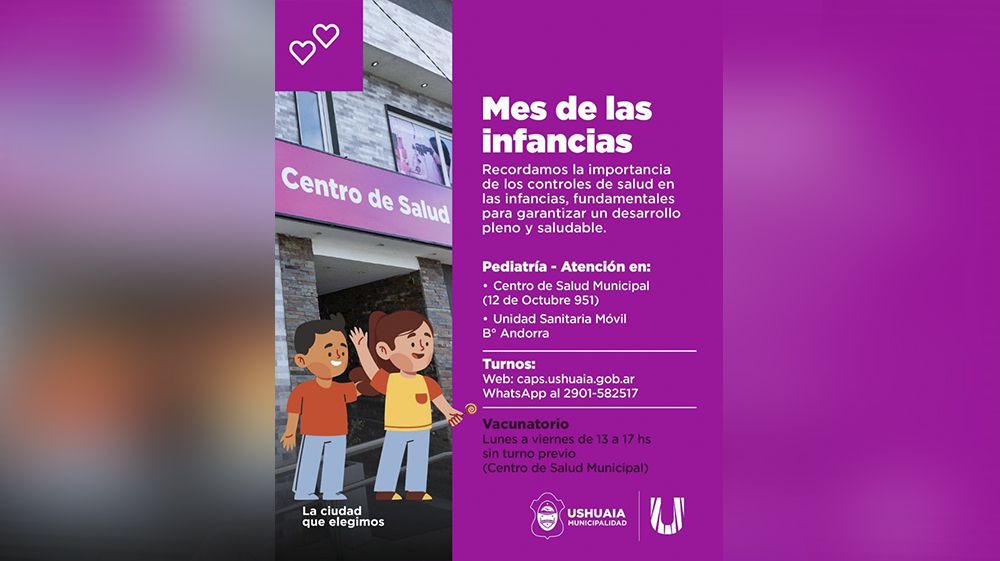 El Centro de Salud Municipal promueve controles pediátricos