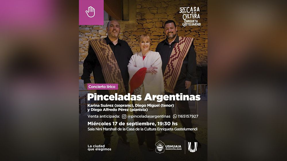 Llega el concierto ‘Pinceladas Argentinas’ a la Sala Niní Marshall