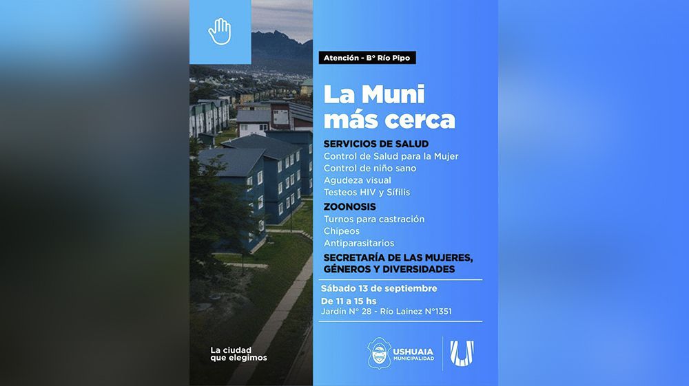 ‘La Muni más Cerca’ visitará los barrios Río Pipo, Kaupén y KyD