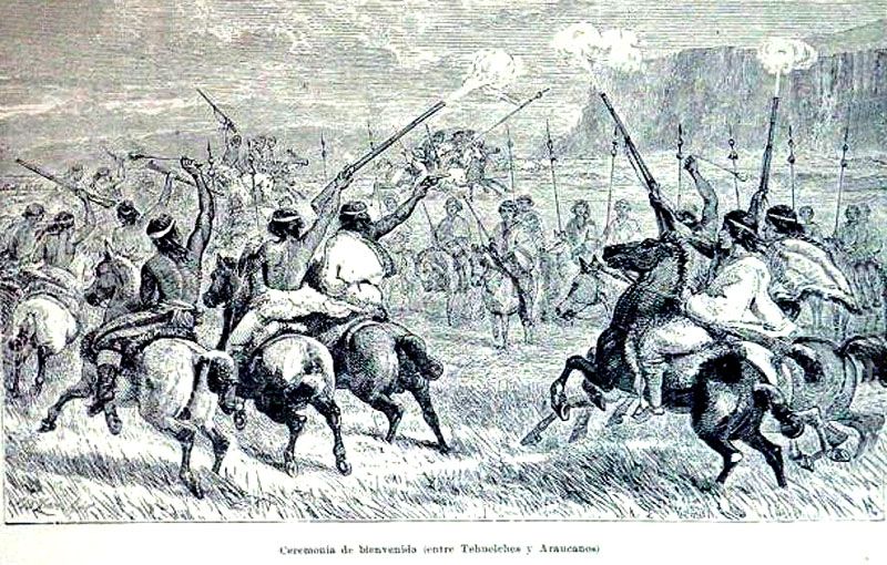 Relatan una protocolar reunión de etnias tehuelche y mapuche 