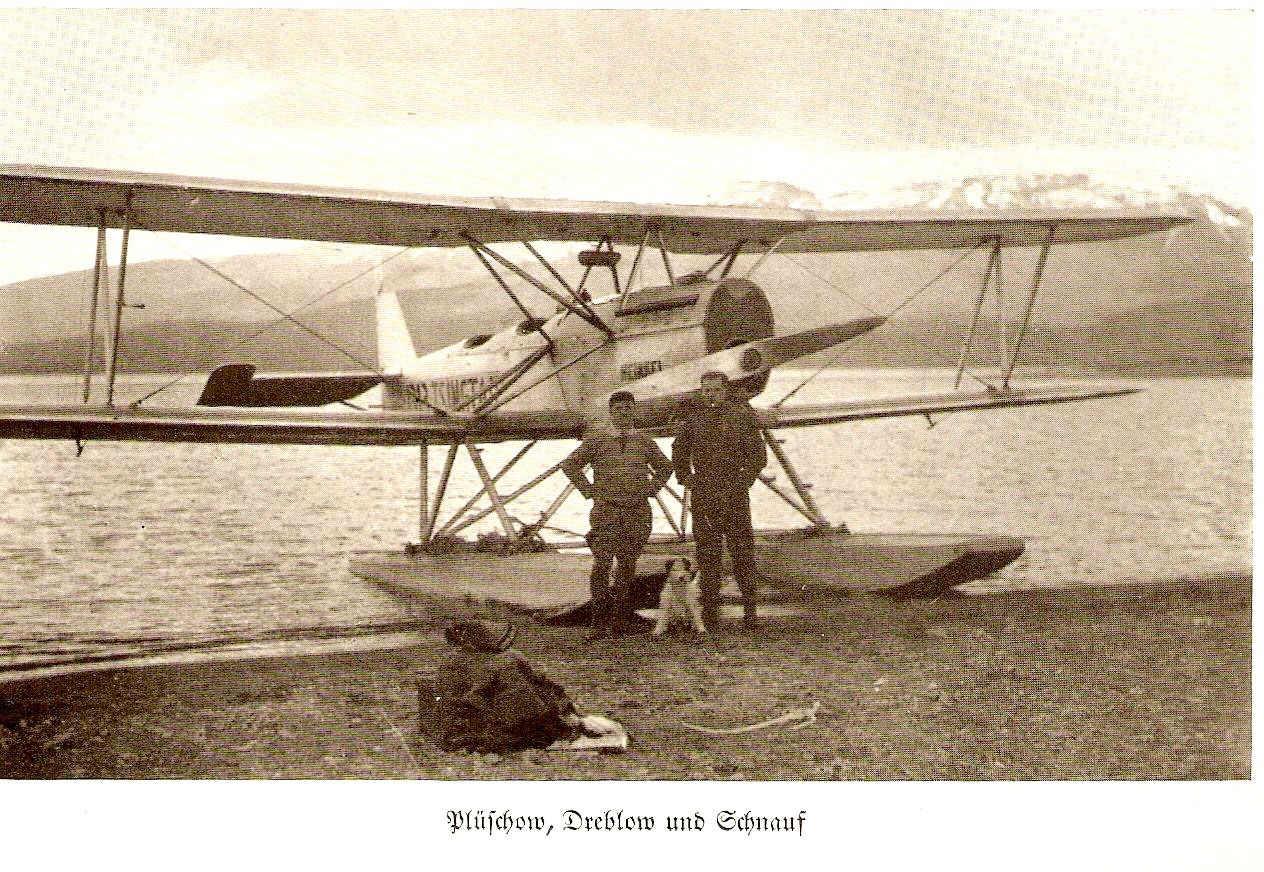 Pluschow trasmite a su esposa la alegría de volver a volar