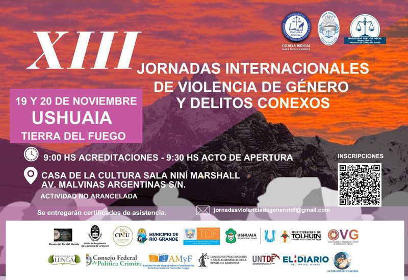 Ushuaia será sede de las XIII Jornadas de Violencia de Género