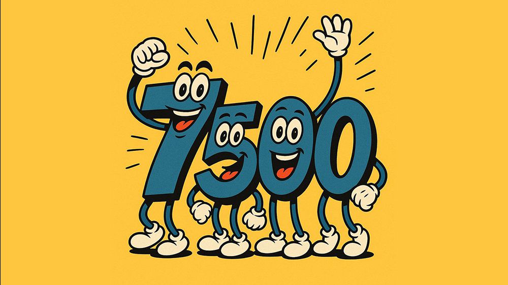 Y sí… ¡llegamos a 7.500!