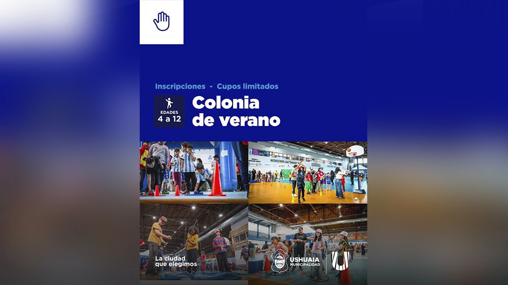 Inscripciones para la Colonia de Verano de Ushuaia 