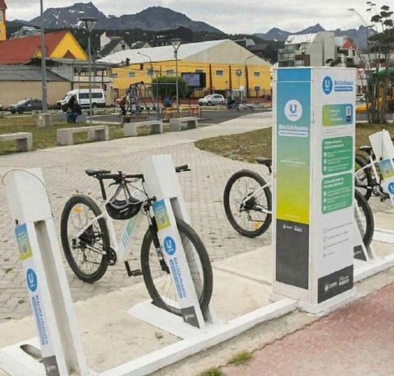 ‘BiciUshuaia’ incorporó una estación en las 640 Viviendas