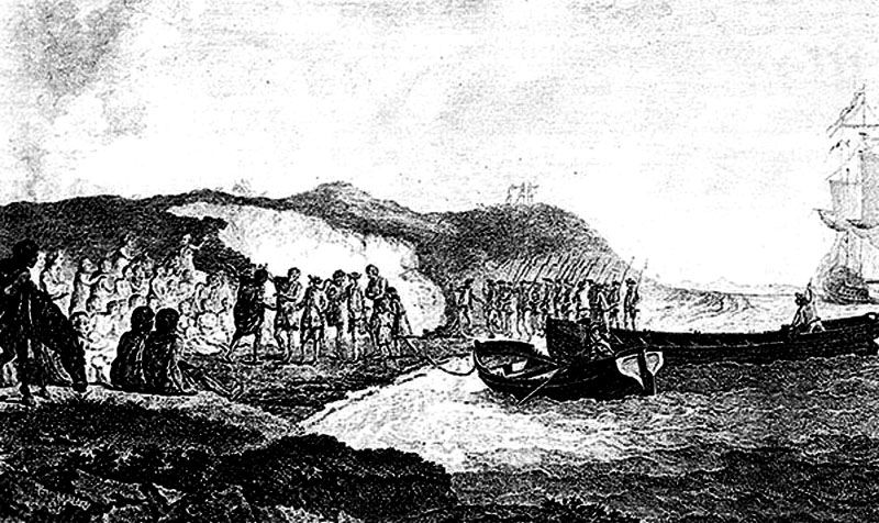 Se produce el primer encuentro entre europeos y fueguinos