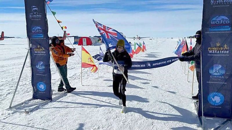 Drysdale conquista la Maratón del Hielo antártica