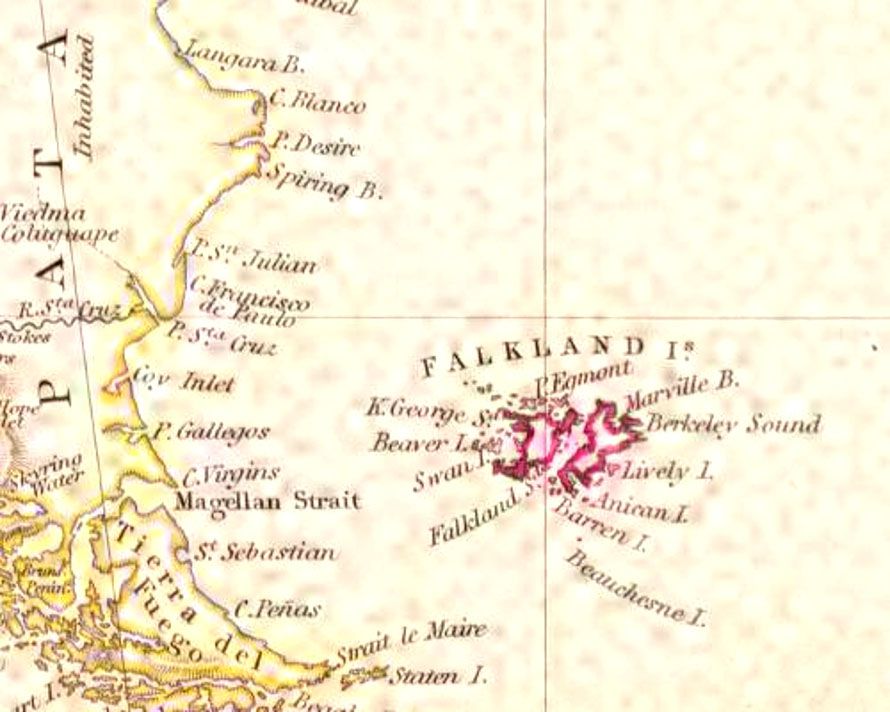 La Compañía del Mar del Sur descubre una isla de Malvinas 