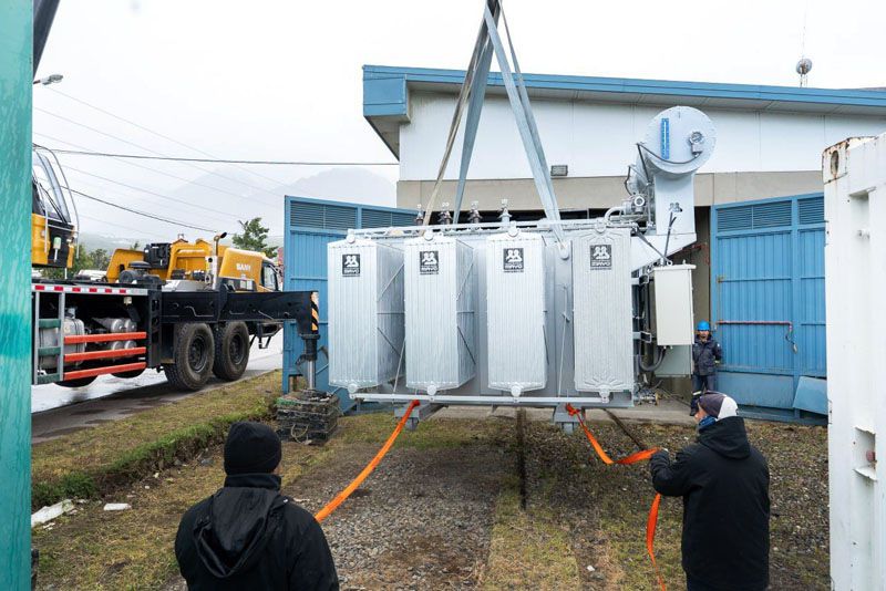 Ushuaia sumó un nuevo transformador de potencia 