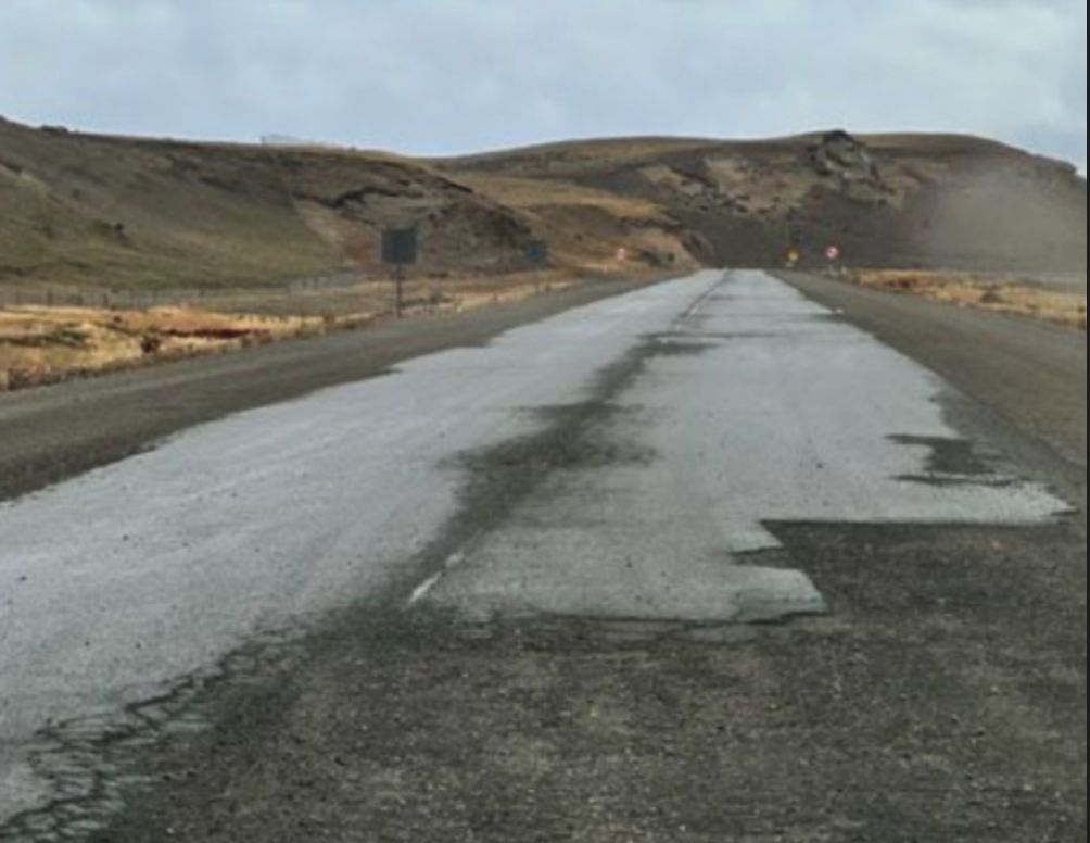 Ruta rota, pero el  puerto intervenido