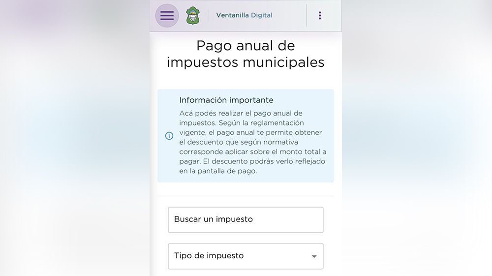 Está habilitado el descuento por pago anual de tributos municipales