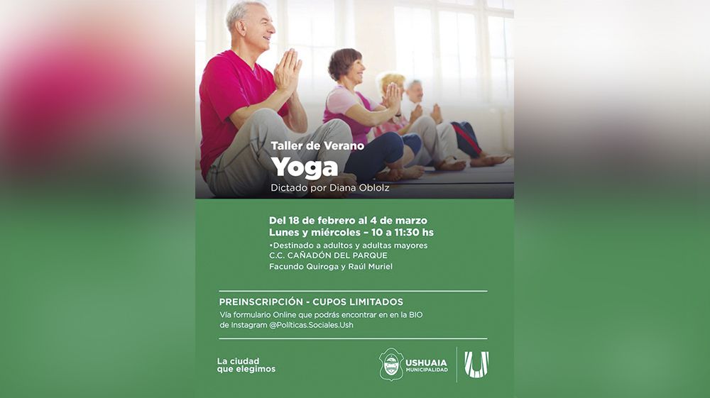 La Municipalidad invita al Taller de Verano de Yoga 