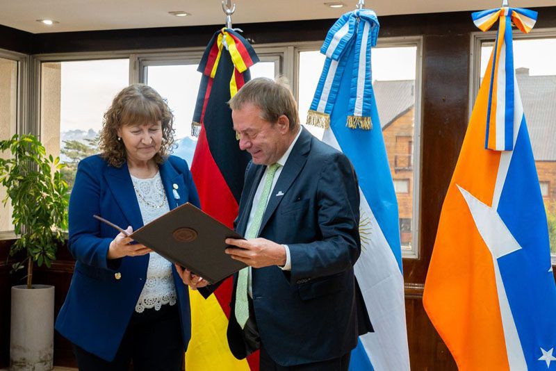 Urquiza recibió al embajador alemán