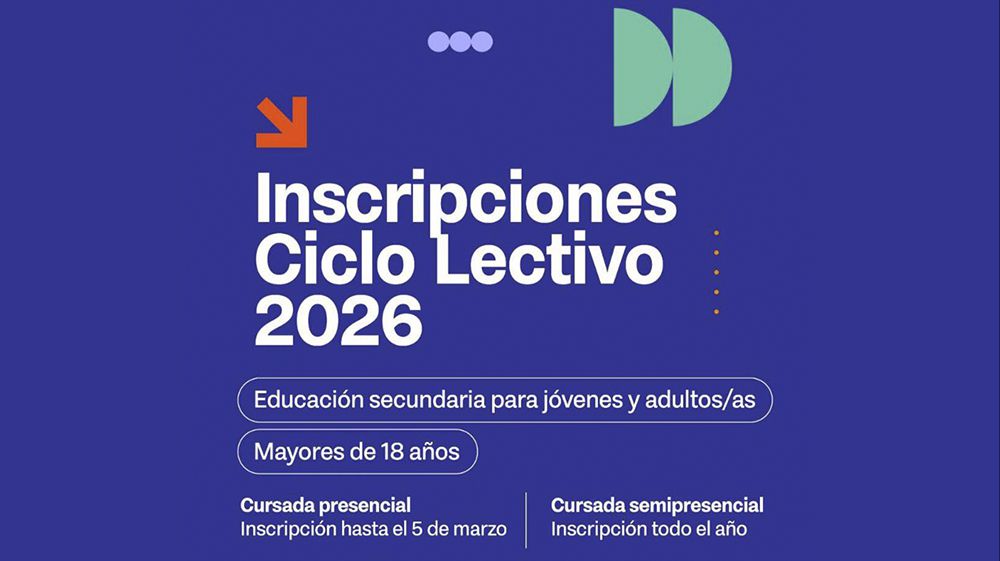 Comienzan las inscripciones para finalizar los estudios secundarios